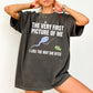 Funny Science Fishing T-Shirt – “The Very First Picture Of Me” Graphic Tee, Creative Biology Humor Shirt for Men & Women