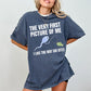 Funny Science Fishing T-Shirt – “The Very First Picture Of Me” Graphic Tee, Creative Biology Humor Shirt for Men & Women