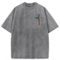 Stand For The Flag Kneel For The Cross 4th Of July Washed T-Shirt