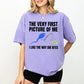 Funny Science Fishing T-Shirt – “The Very First Picture Of Me” Graphic Tee, Creative Biology Humor Shirt for Men & Women
