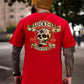 LUCKY THIRTEEN Skull Black Print T-shirt