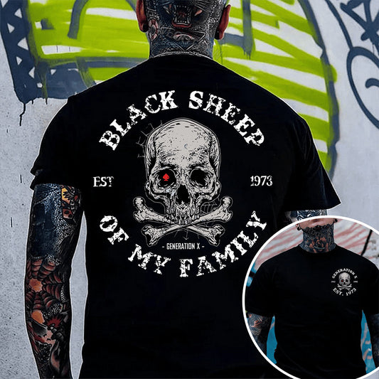 Generation X 2 Side T-shirt, Black Sheep Of My Family Shirt, Unisex Hoodie, Custom Year Of Birth Sweatshirt