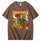 I Freaking Love Summerween Funny Pattern  Print 100%Cotton T-Shirt