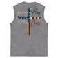Stand For The Flag Kneel For The Cross Ærmeløse Tanktops med 4. juli-print og vasket bomuld