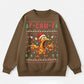 F-Caw-F Chicken Christmas 100% Cotton Sweatshirt