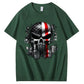 Skull Pattern Print 100%Cotton T-Shirt