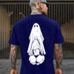 Oral Sex with Ghost Dirty Love Casual Black and White Print T-shirt