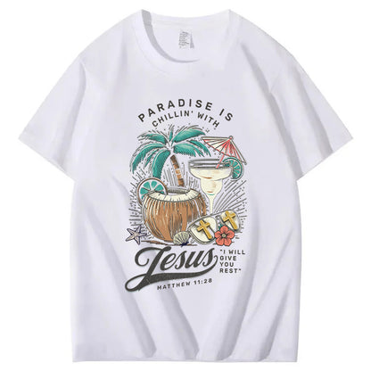 Chillin' With Jesus Crew Neck T-Shirt