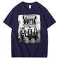 Straight  Outta  Nightmares  Pattern  Print 100%Cotton T-Shirt