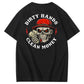 Dirty Hands Clean Money  Pattern Print 100%Cotton T-Shirt