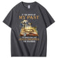 Bring Up My Past  You Should Know That  Pattern Print Crew Neck T-Shirt