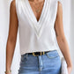 Women V Neck Tank Tops Dressy Casual Summer Loose Fit Sleeveless Shirts Blouse Comfy Womenswear Soft Basic