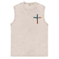 Stand For The Flag Kneel For The Cross Ærmeløse Tanktops med 4. juli-print og vasket bomuld