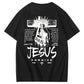 Jesus Forgive Pattern Print 100%Cotton T-Shirt