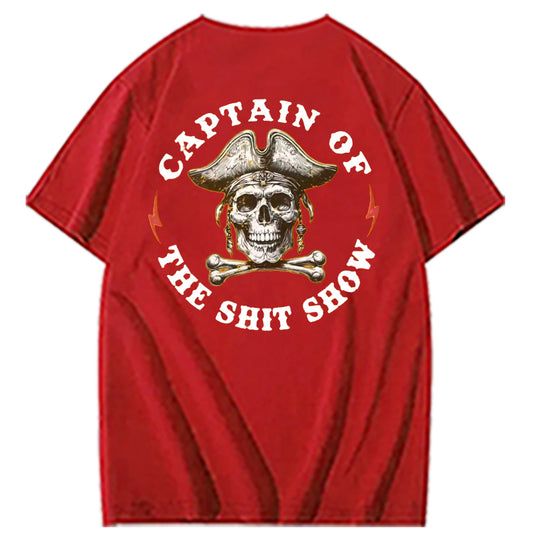 Captain of the Sh*t Show Funny Graphic Tee
