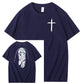 Save Me Pattern Crew Neck T-Shirt
