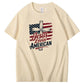 Jesus Lovin' America Pattern Print 100%Cotton T-Shirt