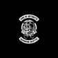 SONS OF ARTHRITIS Skull with Helmet Black Print T-shirt