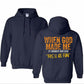 When God Made Me He Grinned And Said This'll Be Fun Pattern Classic Hoodie