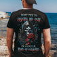 Don't Try To Figure Me Out Skull Pattern  Print 100%Cotton T-Shirt