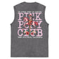 I'm Gonna Keep On Dacing Print Washed Cotton Sleeveless Tank Tops