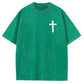 White God All Things Are Possible  Washed And Distressed Pattern Crew Neck T-Shirt