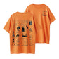 Trendy Dark Halloween Collage Graphic T-Shirt
