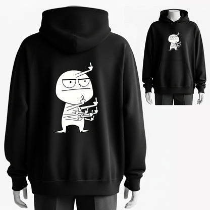 Multi-Armed Sassypants Humorous Graphic Hoodie - 100% Cotton