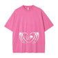 Skeleton Hands Heart Bone Baby Funny Gothic Mom Love Washed T-Shirt