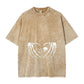 Skeleton Hands Heart Bone Baby Funny Gothic Mom Love Washed T-Shirt