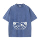 Skeleton Hands Heart Bone Baby Funny Gothic Mom Love Washed T-Shirt