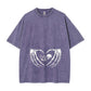 Skeleton Hands Heart Bone Baby Funny Gothic Mom Love Washed T-Shirt