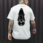 Oral Sex with Ghost Dirty Love Casual Black and White Print T-shirt