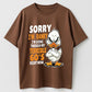 Urbntees Sorry I'm Cranky Terrible 60s Duck Funny Organic Cotton Unisex T-Shirt