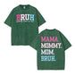 Urbntees BRUH Formerly Known as Mom Pink Blue Gradient Vintage Washed Pure Cotton T-Shirt