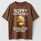 Urbntees Sorry I'm Cranky Terrible 60s Right Now Angry Duck Funny Organic Cotton Unisex T-Shirt