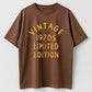 Urbntees Vintage 1970s Limited Edition Retro Organic Cotton Unisex T-Shirt