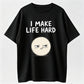 I Come In Peace Cute Alien Peace Sign Matching Couple T-Shirt