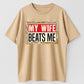 Urbntees My Wife Beats Me Funny Sarcastic Vintage Sign Pure Cotton T-Shirt