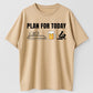 Plan For Today Boat Beer Sex Funny Graphic Pure Cotton T-Shirt