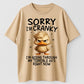 Urbntees Sorry I'm Cranky Terrible 60s Right Now Angry Duck Funny Organic Cotton Unisex T-Shirt