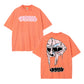 Urbntees MF BOO Melting Dripping Mask Hoodie Graphic Vintage Washed Cotton T-Shirt