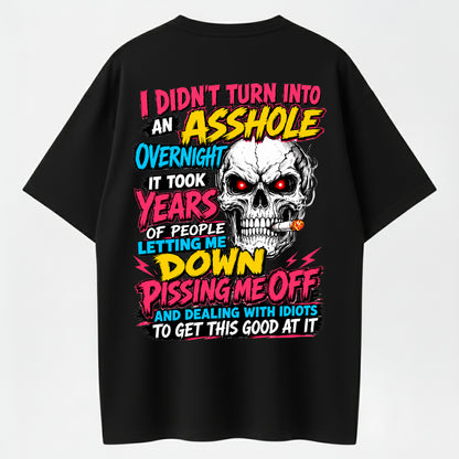 100% Cotton Skull Attitude Graphic T-Shirt