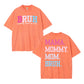 Urbntees BRUH Formerly Known as Mom Pink Blue Gradient Vintage Washed Pure Cotton T-Shirt