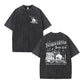 Women's Skull & Letter Print Round Neck Graphic Tee, Vintage Trendy Casual Short Sleeve T-shirt for Daily Wear