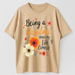 Urbntees Being a Grandma Makes My Life Complete Floral Grandma Pure Cotton T-Shirt