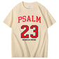 Psalm 23 The Load Is My Shepherod  Pattern Print 100%Cotton T-Shirt