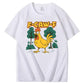 F-Caw-F Crazy Shock Chicken Pattern100% Cotton T-Shirt