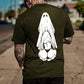 Oral Sex with Ghost Dirty Love Casual Black and White Print T-shirt