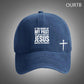 If You Bring Up My Past You Should Know That Jesus Dropped The Charges Funny Art Print Unisex Distressed Cotton Washed Art Print Hat